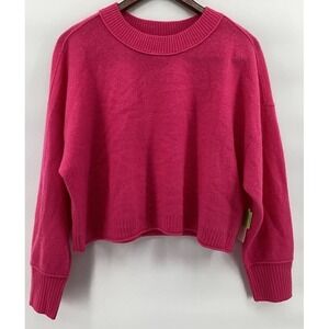 Anthropologie The Cashmere Colletion 100% Cashmere Mock Neck Sweater Rose Pink M